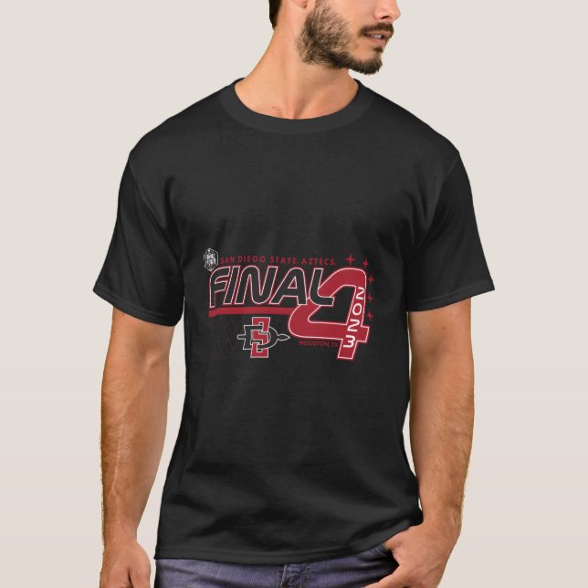 San Diego State Aztecs Final Four 2023 Basketball  T-Shirt (Front)