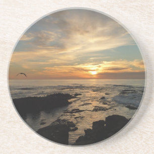 San Diego Sunset I California Seascape Coaster
