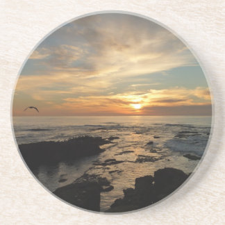 San Diego Sunset I California Seascape Coaster
