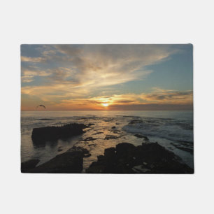 San Diego Sunset I California Seascape Doormat