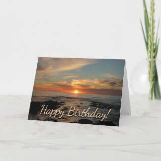 San Diego Sunset II California Seascape Card