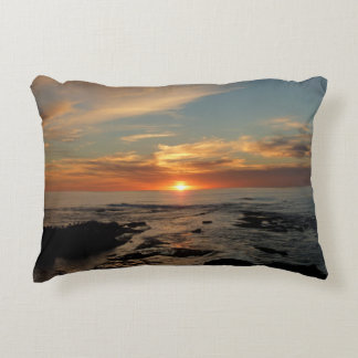 San Diego Sunset II California Seascape Decorative Cushion