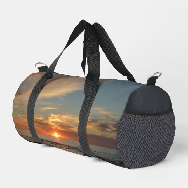 San Diego Sunset II California Seascape Duffle Bag (Right Corner)