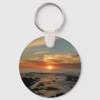 San Diego Sunset II California Seascape Key Ring