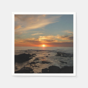 San Diego Sunset II California Seascape Napkin