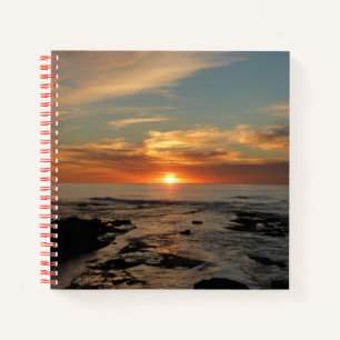 San Diego Sunset II California Seascape Notebook