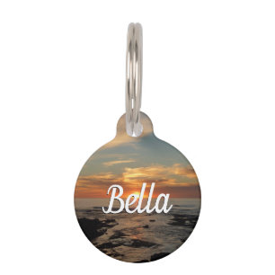 San Diego Sunset II California Seascape Pet Tag