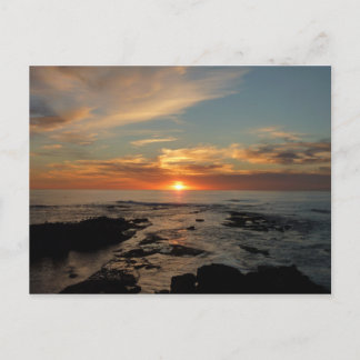 San Diego Sunset II California Seascape Postcard