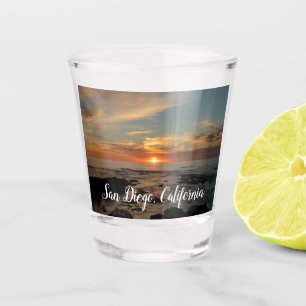 San Diego Sunset II California Seascape Shot Glass