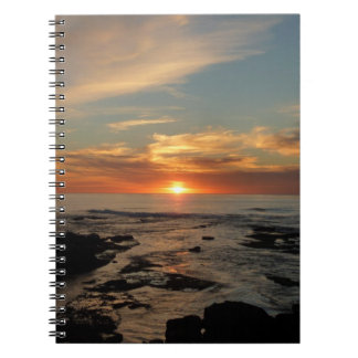 San Diego Sunset II California Seascape Spiral Notebook
