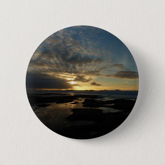 San Diego Sunset III Stunning California Landscape 6 Cm Round Badge (Front)