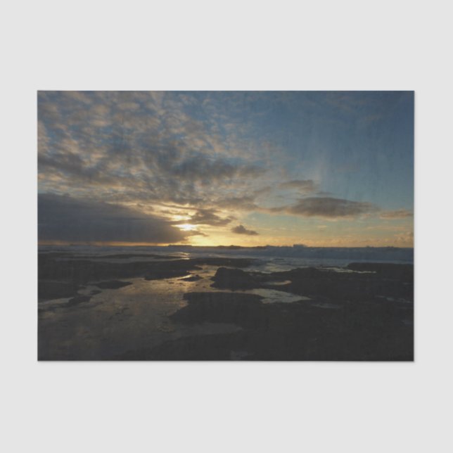 San Diego Sunset III Stunning California Landscape Tissue Paper (Front)