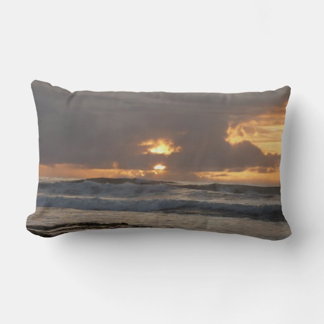 San Diego Sunset IV California Seascape Lumbar Cushion (Front)