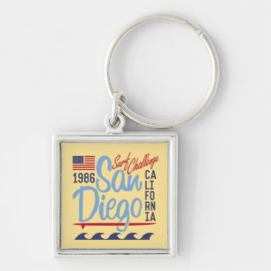 San Diego Surf Challenge 1986 Key Ring