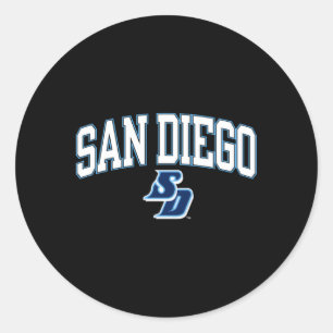 San Diego Toreros Arch Over Classic Round Sticker