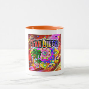 San Diego Tropical Friends Mug