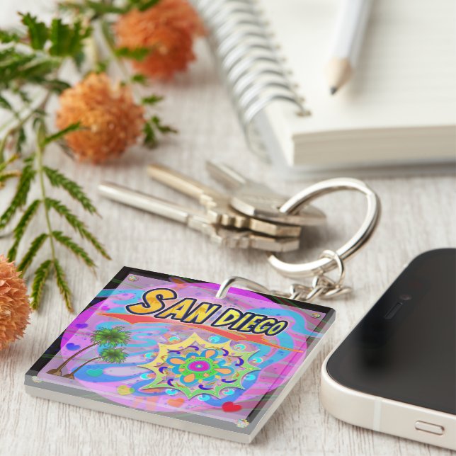 San Diego True Progress Keychain (Front Right)