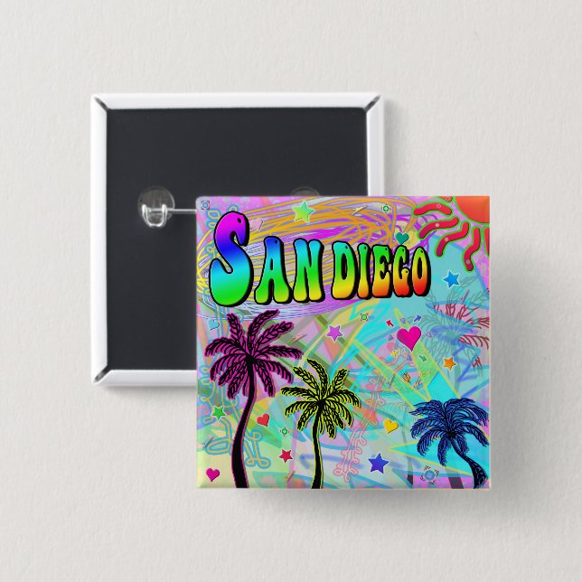 San Diego Vivid Romance Button (Front & Back)