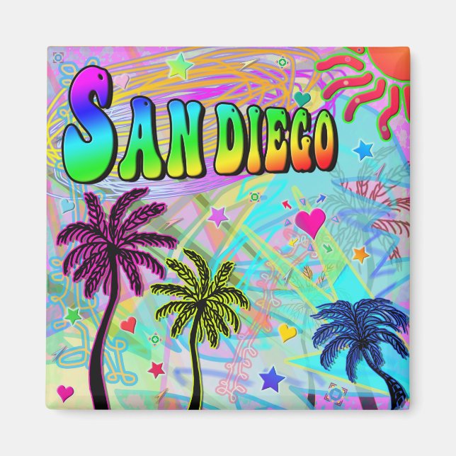 San Diego Vivid Romance Magnet (Front)