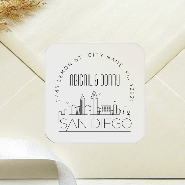 San Diego Wedding | Pre-Addressed Envelope Seal (Creator Uploaded)