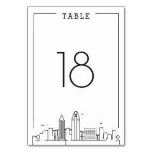 San Diego Wedding Table Number