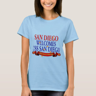 San Diego Welcomes USS San Diego T-Shirt