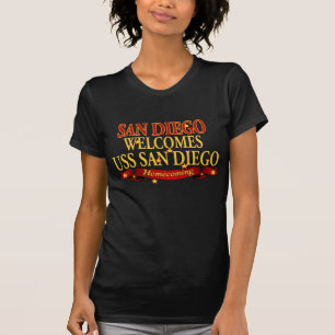 San Diego Welcomes USS San Diego T-Shirt