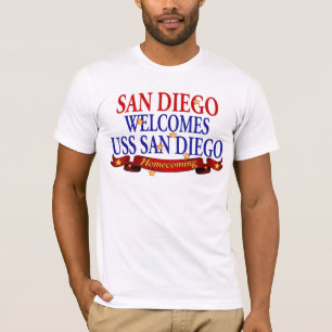 San Diego Welcomes USS San Diego T-Shirt
