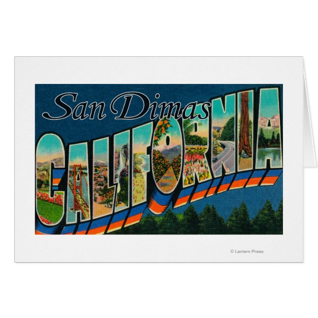 San Dimas, California - Large Letter Scenes (Front Horizontal)
