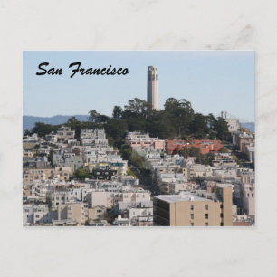 san fran streets postcard