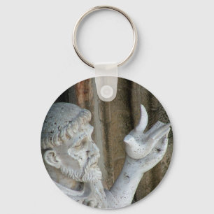 San Frances and the dove Key Ring