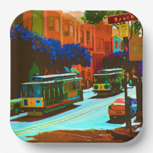 San Francisco 002 Paper Plate