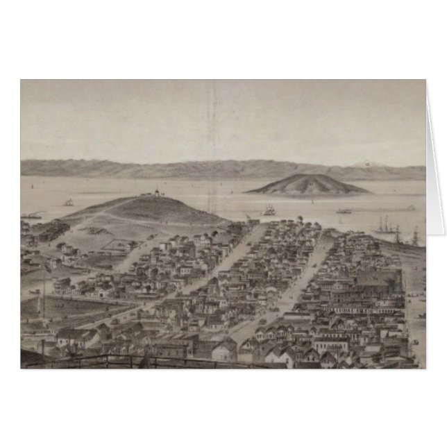 San Francisco, 1862 from Russian Hill (Front Horizontal)