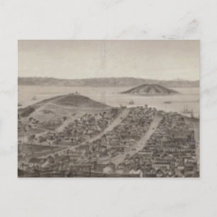 San Francisco, 1862 from Russian Hill Postcard