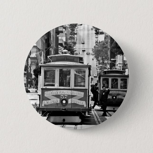 SAN FRANCISCO 6 CM ROUND BADGE (Front)