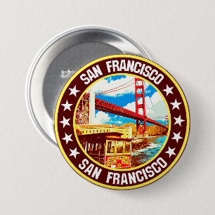 San Francisco 7.5 Cm Round Badge