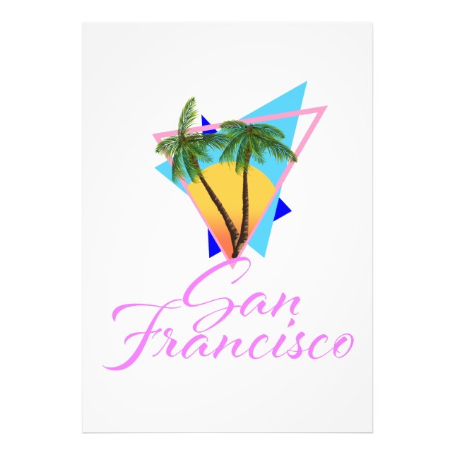 San Francisco 80s palm Photo Print (Front)