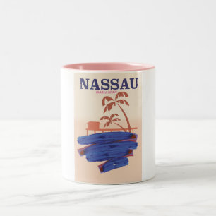 San Francisco 80s palm Two-Tone Coffee Mug