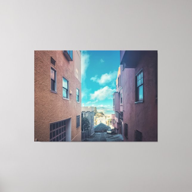San Francisco Alleyway Canvas Print (Front)