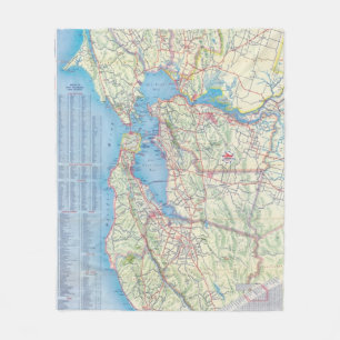 San Francisco and Vicinity Fleece Blanket