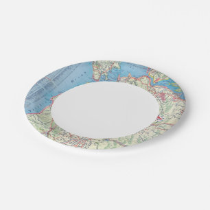 San Francisco and Vicinity Paper Plate