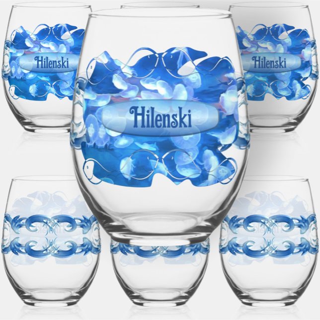 San Francisco Aquarium Jellyfish 0925 Stemless Wine Glass (Creator Uploaded)