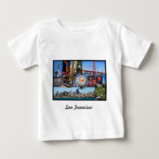 San Francisco Attractions Baby T-Shirt (Front)