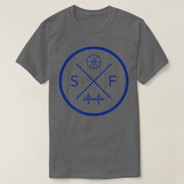 San Francisco Basketball SF Bay Area California  T-Shirt (Design Front)
