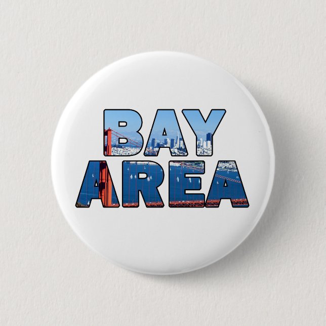 San Francisco Bay Area 6 Cm Round Badge (Front)