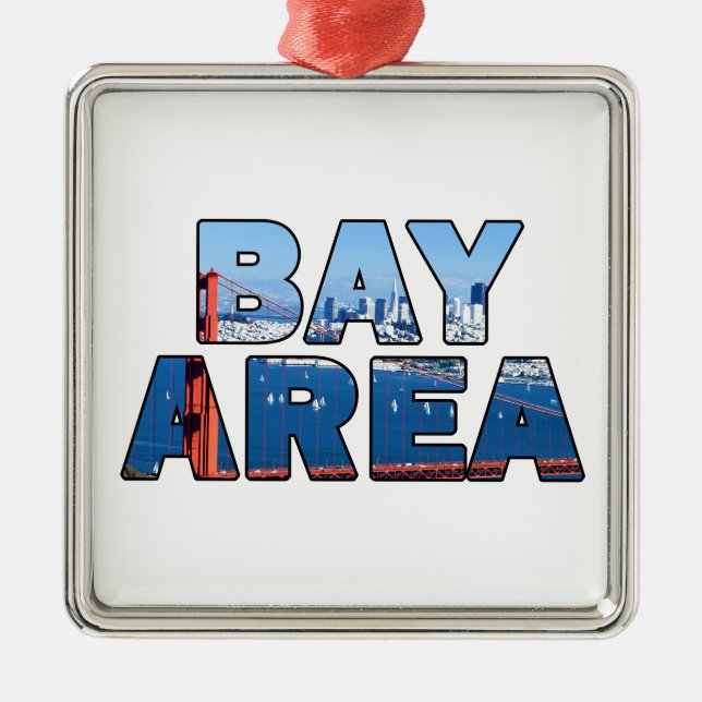 San Francisco Bay Area Metal Tree Decoration (Front)
