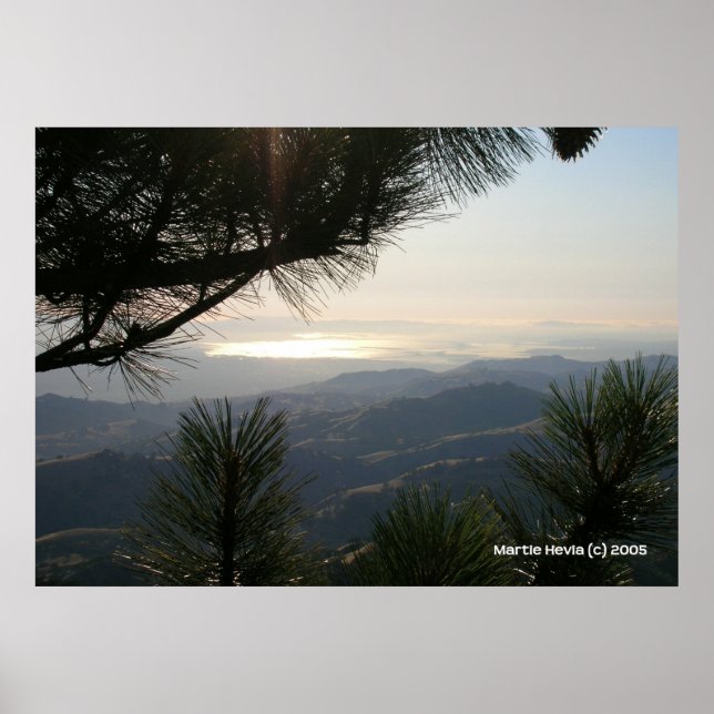 San Francisco Bay Area Mountain View Poster (Front)