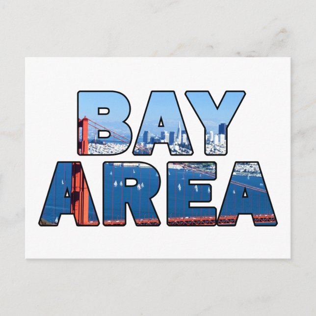 San Francisco Bay Area Postcard (Front)