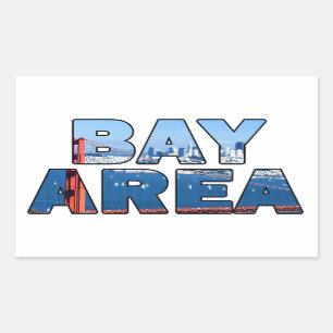 San Francisco Bay Area Rectangular Sticker