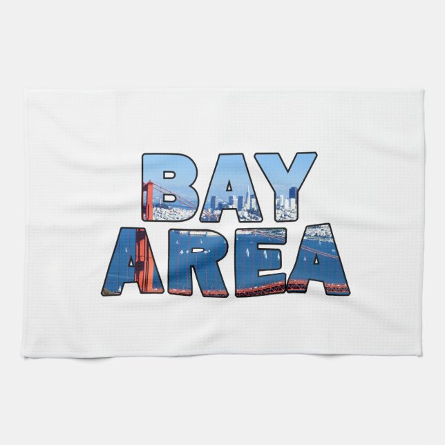 San Francisco Bay Area Tea Towel (Horizontal)